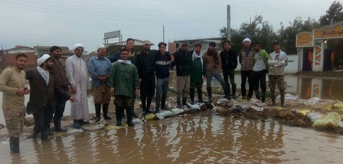 خدمت رسانی 300 طلبه حوزه علمیه خراسان در مناطق سیل زده