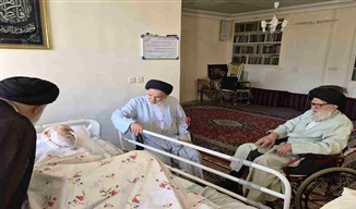 آیت‌الله مرتضوی از آیت‌الله سیدمحمد موسوی شاهرودی عیادت کرد
