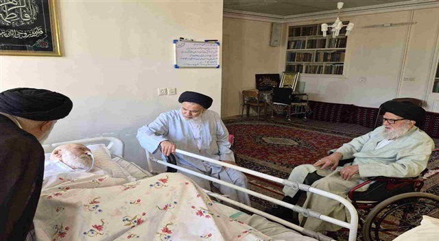آیت‌الله مرتضوی از آیت‌الله سیدمحمد موسوی شاهرودی عیادت کرد